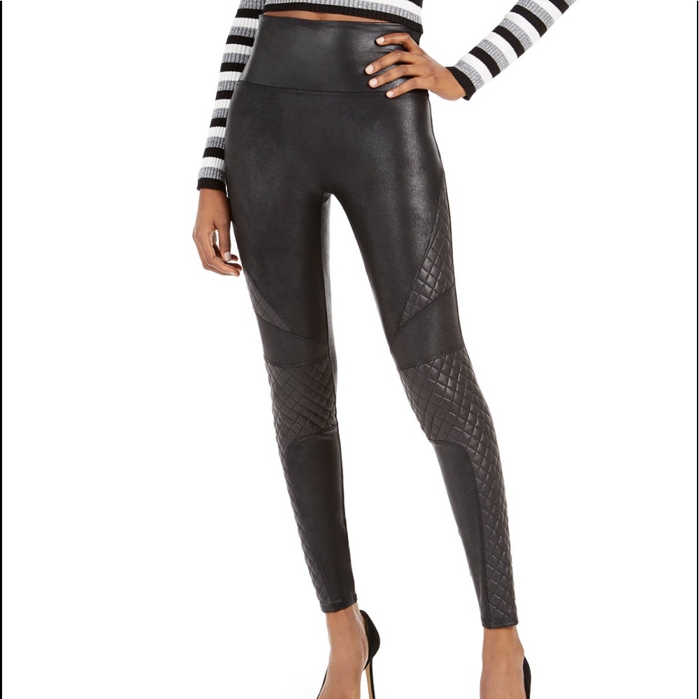 Spanx faux leather quilted leggings. LAST TWO!!